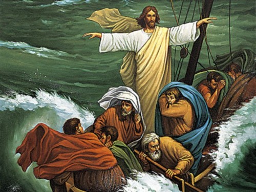 Jesus calma la tempestad