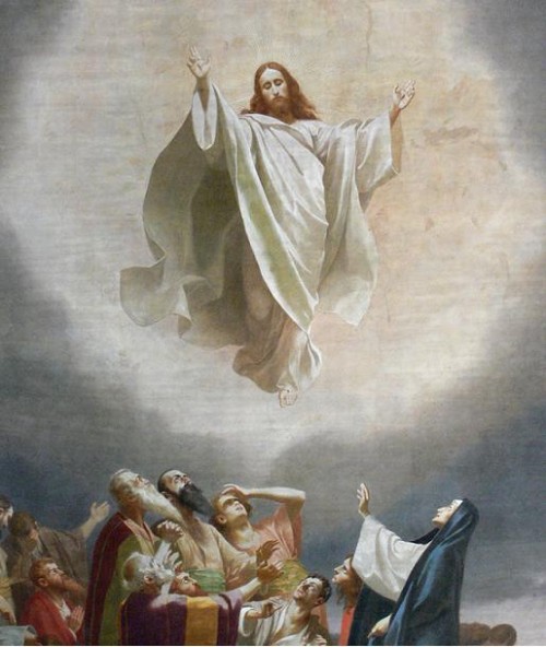 Jesus ascendiendo al cielo