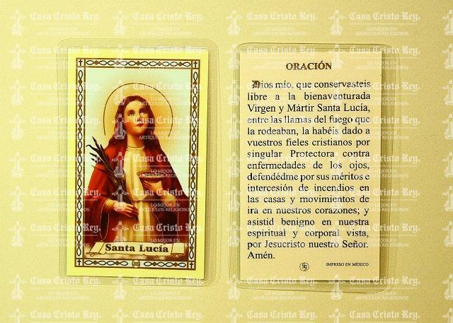 Oraciones a Santa Lucía