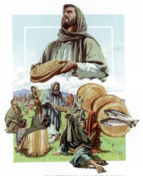 Imágenes de Jesús alimentando a cinco mil