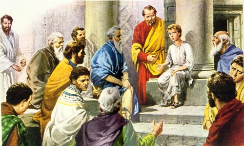 Jesus perdido y hallado en el templo