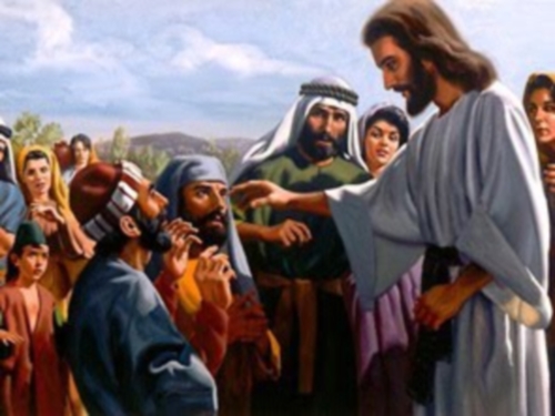 Jesus curando al ciego