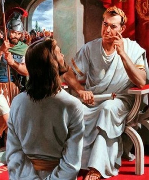 Imagenes de Jesus ante pilatos