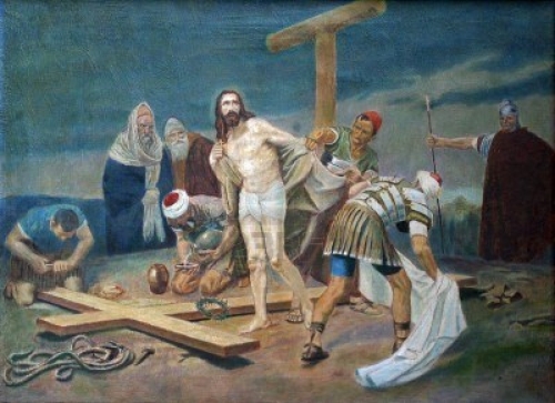 Decima Estacion Jesus es despojado de sus vestiduras