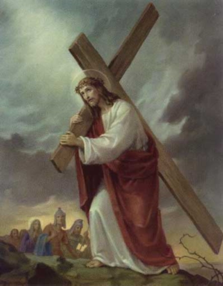 Segunda Estacion Jesús carga la Cruz