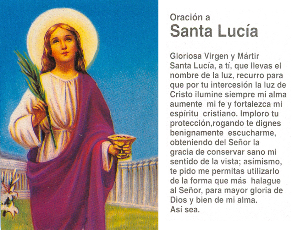 Oraciones a Santa Lucía